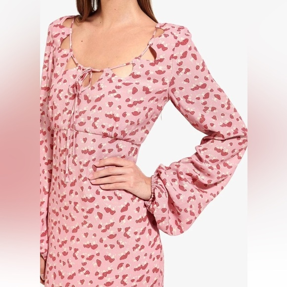 STAUD,MUSHROOM DRESS, Long Sleeve Maxi Dress Boho Retro Chic Size 6 (MSRP$395) - Picture 9 of 16